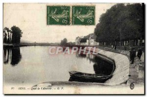 Postcard Old Pier direction of & # 39Abattoir