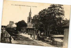 CPA AK AILLY-sur-NOYE - La Gare (211322)