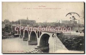 Postcard Old Tarn The Pont Neuf The Cathedral and the Lycee