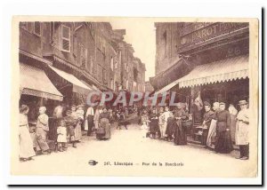 Limoges Postcard Old Street of Butchery (very animated)