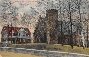 Rutherford New Jersey Grace Church and Rectory Antique Postcard J41229