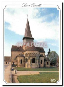 Postcard Moderne Saint Outrile Dear Collegiate Romanesque bell tower twisted