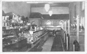 Canton Ohio McKinley Candy Shop Soda Fountain Vintage Postcard AA79605