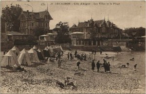 CPA ARCACHON-Cote d'Argent-Les Villas et la Plage (27826)