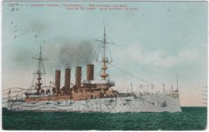 USS California - Armoured Cruiser #6 -Renamed - San Diego 08