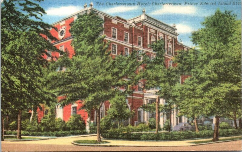 Charlottetown Hotel Prince Edward Island Tropical Indoor Pool Canada Postcard 