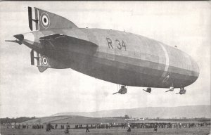 H.M.A. Rigid Air Ship Souvenir Rubber City Stamp Club 1975 Postcard B26