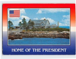 Postcard Home Of The President, Kennebunkport, Maine