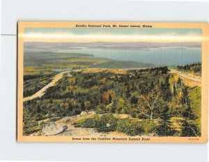 Postcard Acadia National Park Mt. Desert Island Maine USA