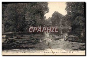 Old Postcard Enghien les Bains the lake to the source