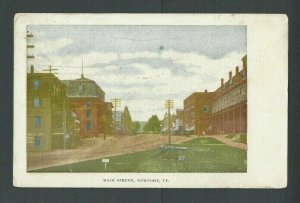 Ca 1906 PPC Newport VT Main Street UDB Used