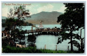 1909 Tarbet Pier Loch Lomond Argyll and Bute Scotland Caledonia Series Postcard