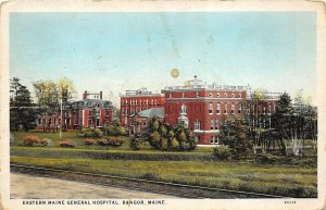 Bangor Maine 1928 Postcard Eastern Maine General Hospital