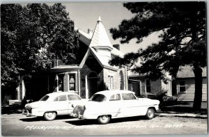 RPPC, Presbyterian Church, Lexington IL Vintage Postcard C42