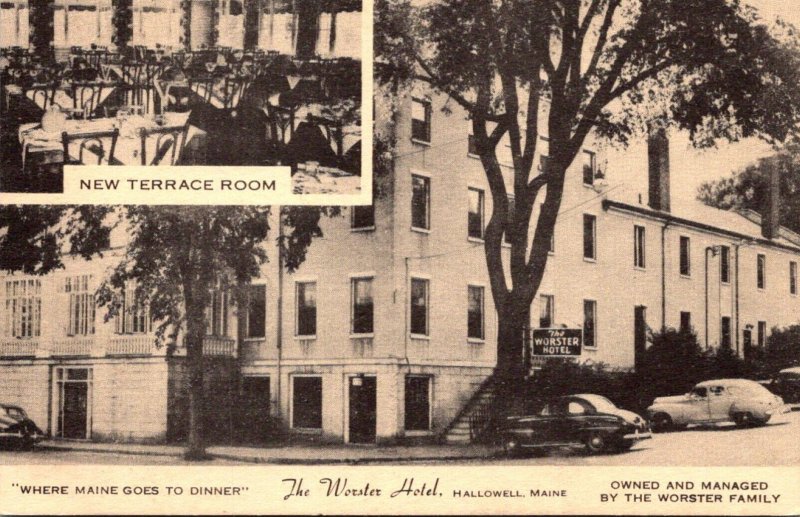 Maine Hallowell The Worster Hotel United States Maine Other, Postcard / HipPostcard