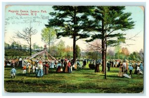 c1908 Maypole Dance, Seneca Park, Rochester, NY New York Vintage Postcard 