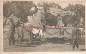 Float Passes out Fresh Dought to Spectators, RPPC