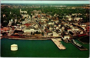 Postcard AERIAL VIEW SCENE Kingston Ontario ON AL6461