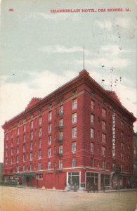 Postcard Chamberlain Hotel Des Moines Iowa