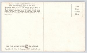 Transportation~Donner Pass Summit & Lake Sierra Nevada Mts~Vintage Postcard