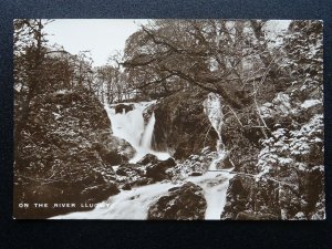 North Wales Snowdonia ON THE RIVER LLUGWY - Old RP Postcard G.R. Thompson