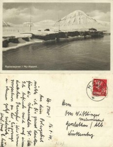 norway norge, SPITSBERGEN SVALBARD, Ny-Ålesund, Radiostasjonen (1934) Postcard