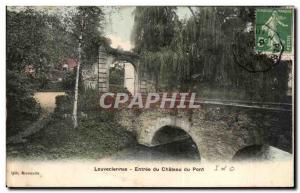 Old Postcard Louveciennes Entree Pont du Chateau