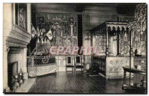 Pau Old Postcard The castle of Henry IV Bedroom