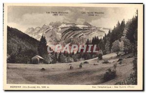Postcard Old Morzine Haute Savoie His telepherique Its Winter Sports