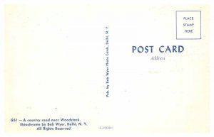Postcard ROAD SCENE Delhi New York NY AU2557