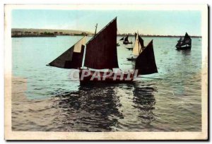 Postcard Old Fishing Boat Normandy Fishing Boats