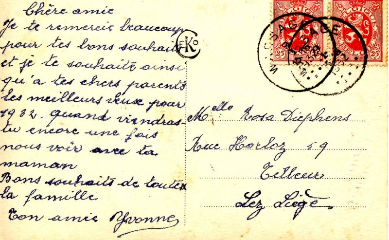 Greeting - New Year. *RPPC