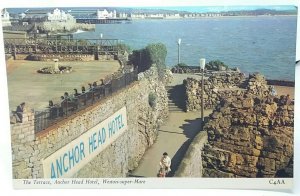 The Terrace Anchor Head Hotel Weston Super Mare Unused Vintage UK Postcard