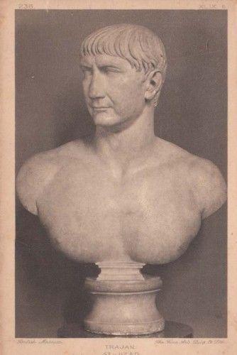 Trajan Roman Emperor Antique Statue Sculpture Postcard