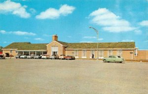 OH, Ohio  50's CARS at TURNPIKE SERVICE PLAZA  Roadside c1950's Chrome Postcard