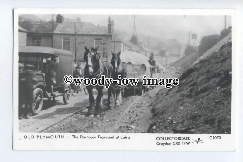 pp2228 - Devon - Horse pulling load on Dartmoor Tramroad, Laira- Pamlin postcard