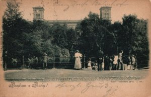 Czech Republic Pozdrav z Prahy! Rybnik v Mestskem Parku Prague Postcard 03.92