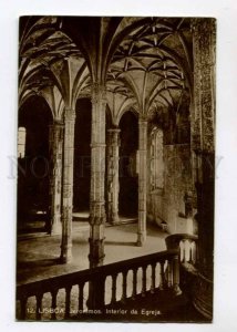 299896 PORTUGAL LISBOA Jeronymos monastery Church interior Vintage postcard