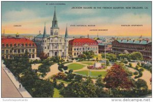 Louisiana New Orleans Jackson Square In The French Quarter