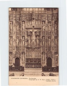 Postcard The Reredos, Winchester Cathedral, Winchester, England
