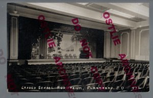 Flandreau SOUTH DAKOTA RPPC c1920s INTERIOR AUDITORIUM Theater nr Brookings SD