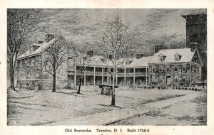 Vintage Postcard 1910's Old Barracks Trenton NJ New Jersey Built 1758-9
