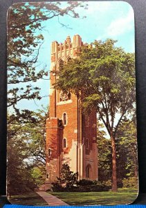 Michigan Beaumont Tower Michigan State University East Lansing Postcard 1971