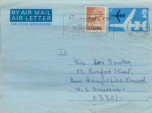 Entier Postal Stationery 6p Aerogram for Concord 1968 Leicester