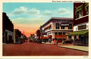 Arkansas Jonesboro Main Street Looking North Curteich