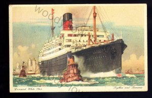 LS2578 - Cunard Liner - Scythia - Artist Kenneth Shoesmith - postcard