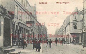 Denmark, Kolding, Helligkorsgade, Business Section, P.J. Schultz