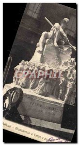 Old Postcard Milano Monumento a Felice Cavalotti