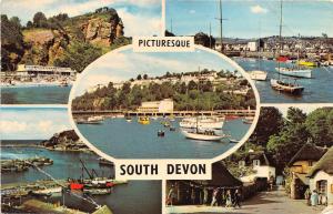 B88214 ship bateaux south devon  uk 14x9cm