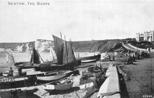 uk48247 the boats seaton real photo uk